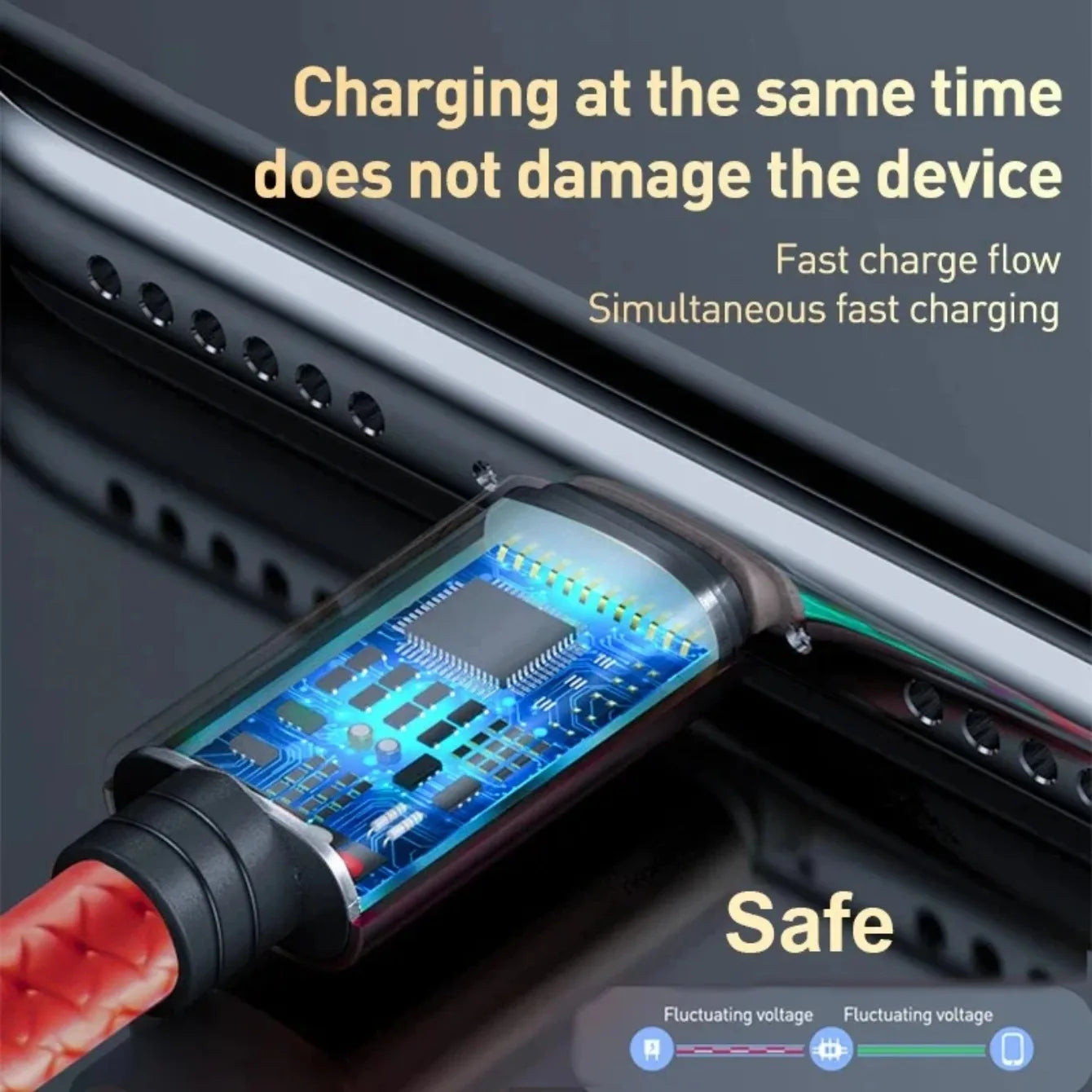 1.2M Charging Cable 3 In 1 USB Type C Charger Cord MultiPort Micro Cable For iPhone 15 14 Pro Max Samsung Galaxy Xiaomi 12